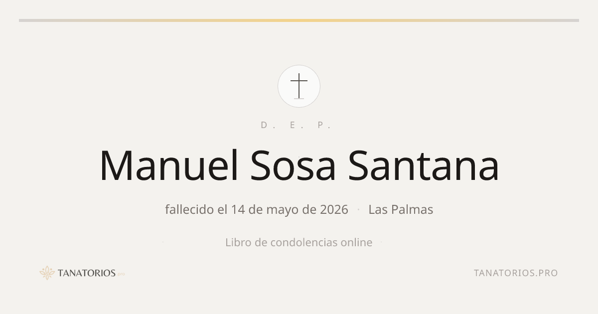 Memorial de Manuel Sosa Santana