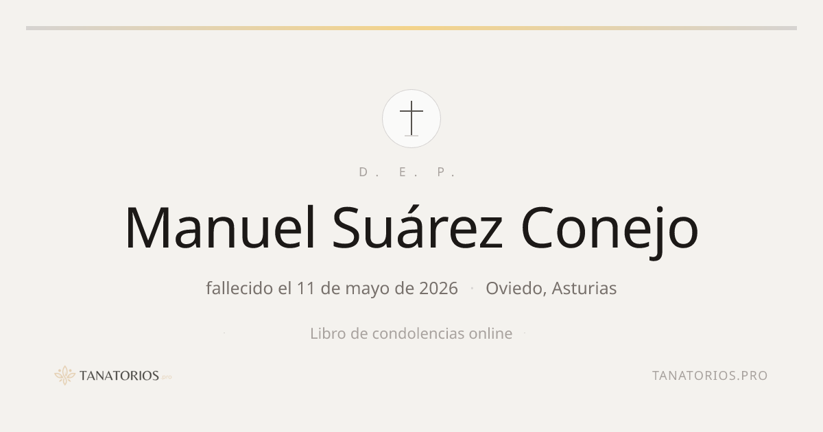 Memorial de Manuel Suárez Conejo