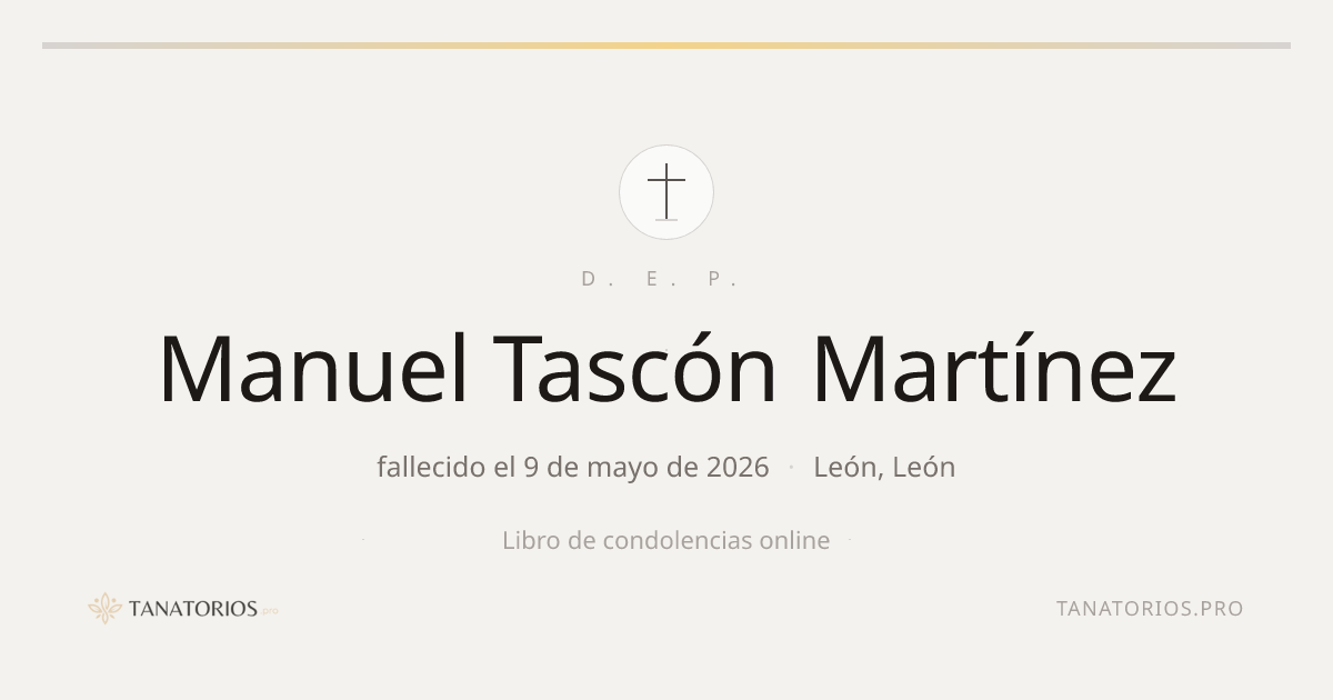 Memorial de Manuel Tascón Martínez