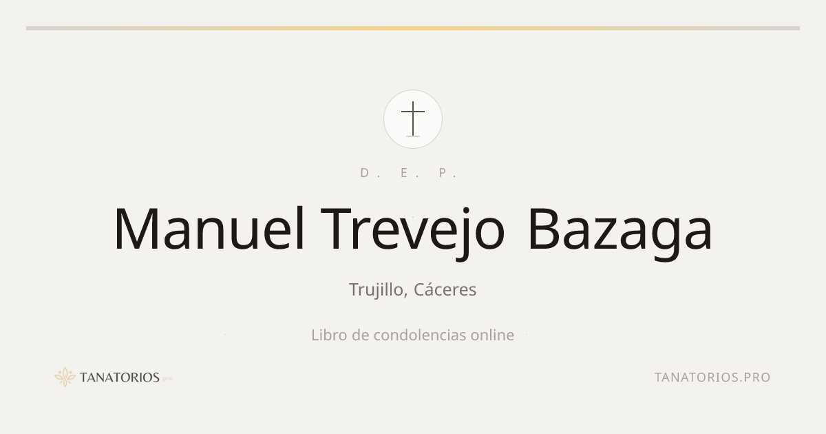Memorial de Manuel Trevejo Bazaga