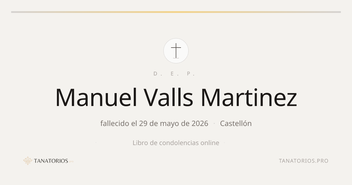 Memorial de Manuel Valls Martinez