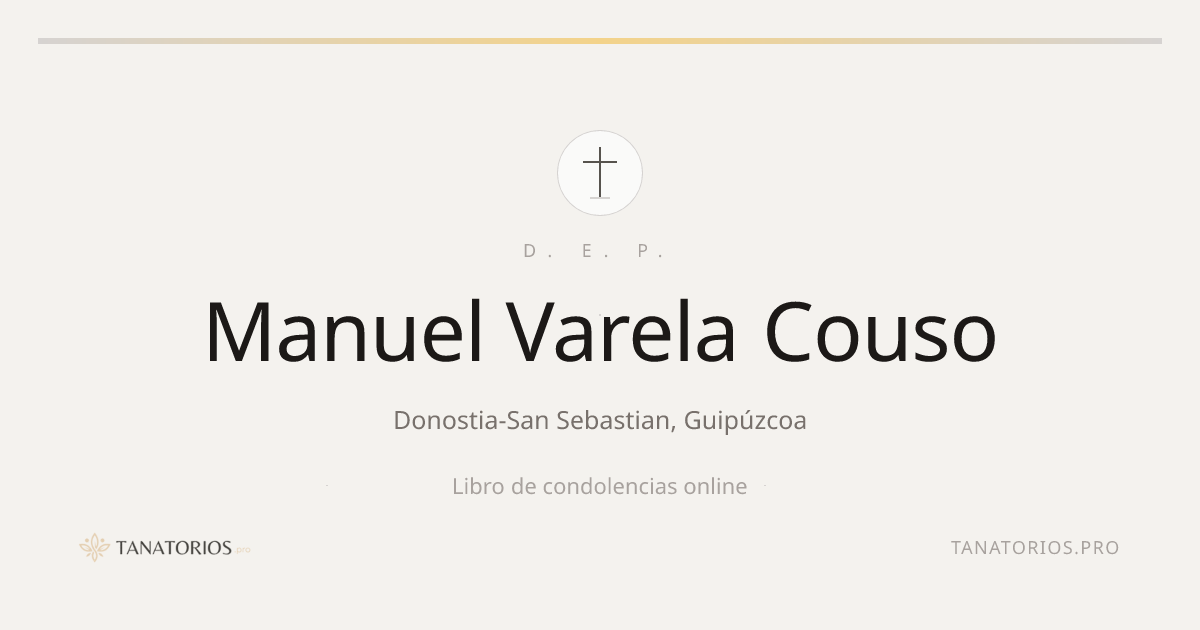 Memorial de Manuel Varela Couso