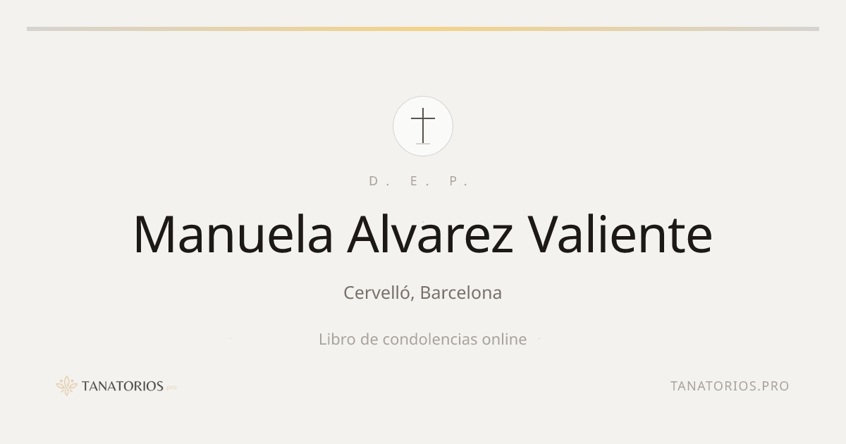 Memorial de Manuela Alvarez Valiente