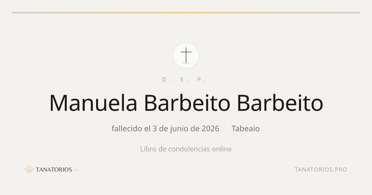 Memorial de Manuela Barbeito Barbeito