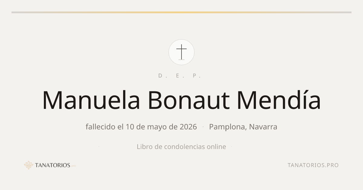Memorial de Manuela Bonaut Mendía