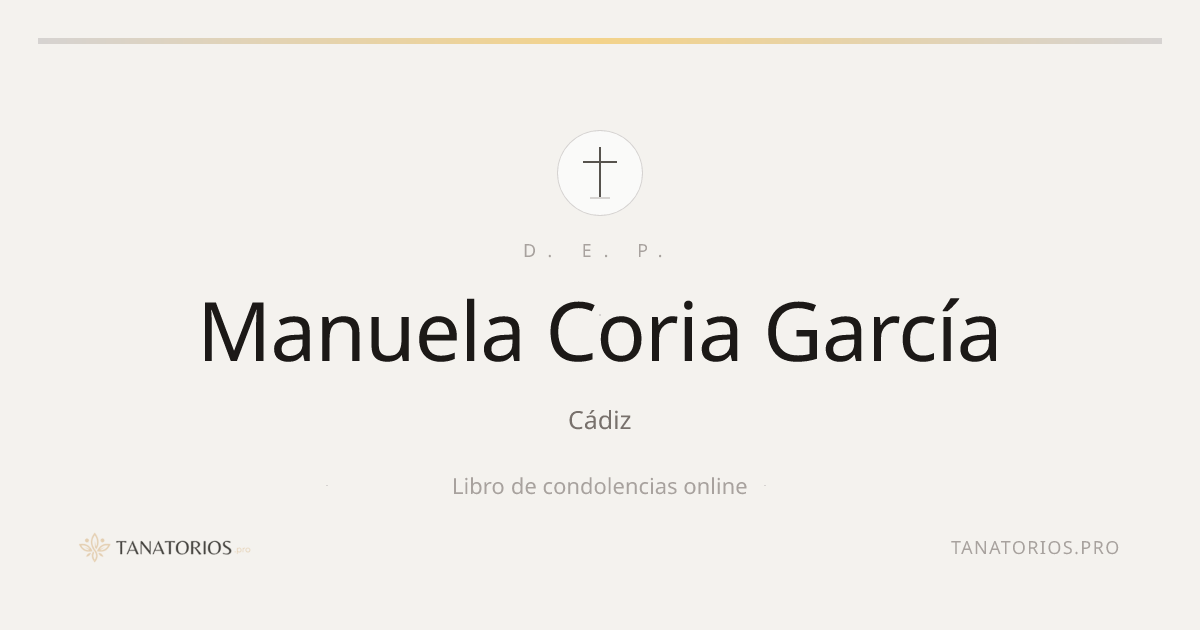 Memorial de Manuela Coria García