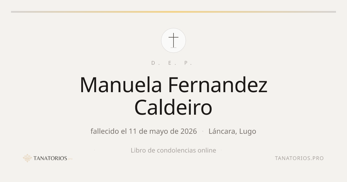 Memorial de Manuela Fernandez Caldeiro