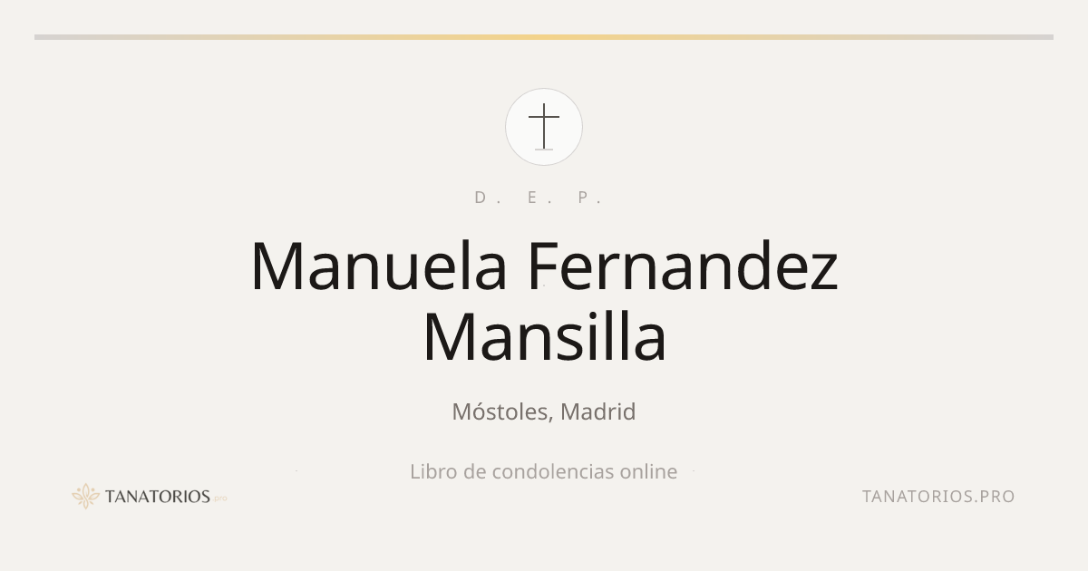 Memorial de Manuela Fernandez Mansilla