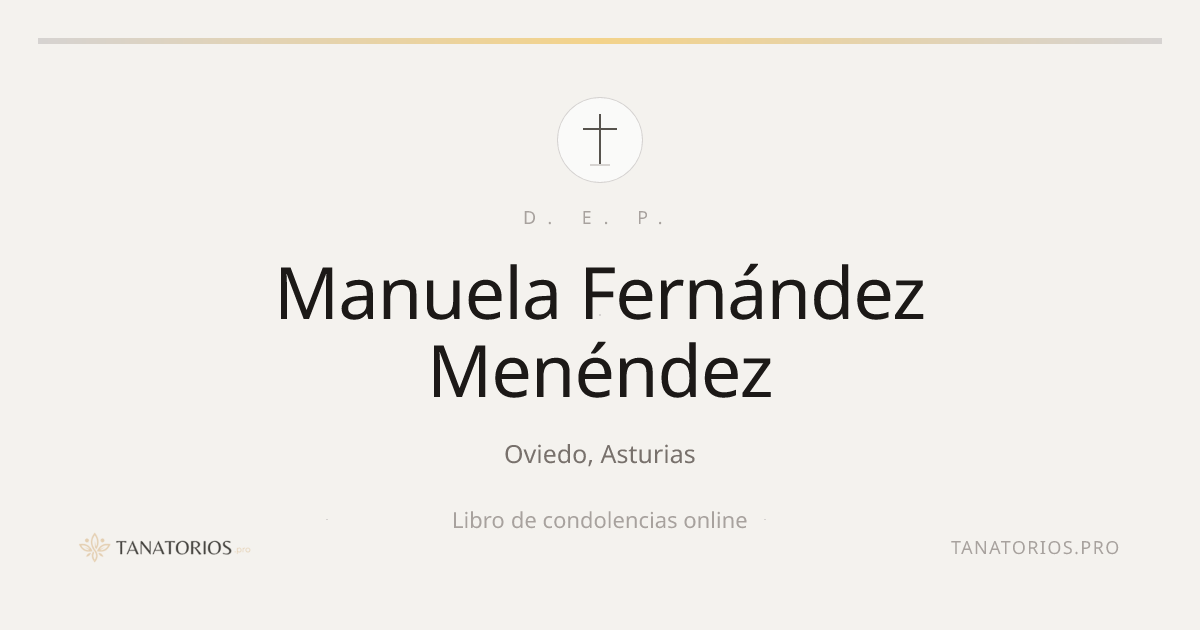 Memorial de Manuela Fernández Menéndez