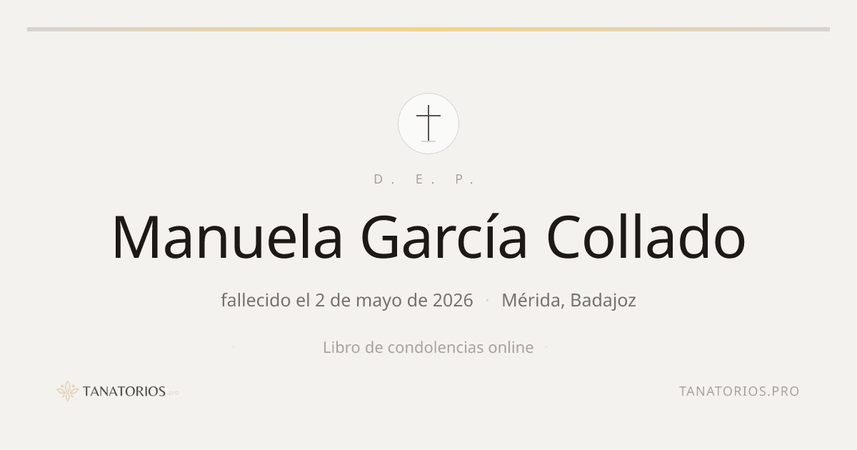 Memorial de Manuela García Collado