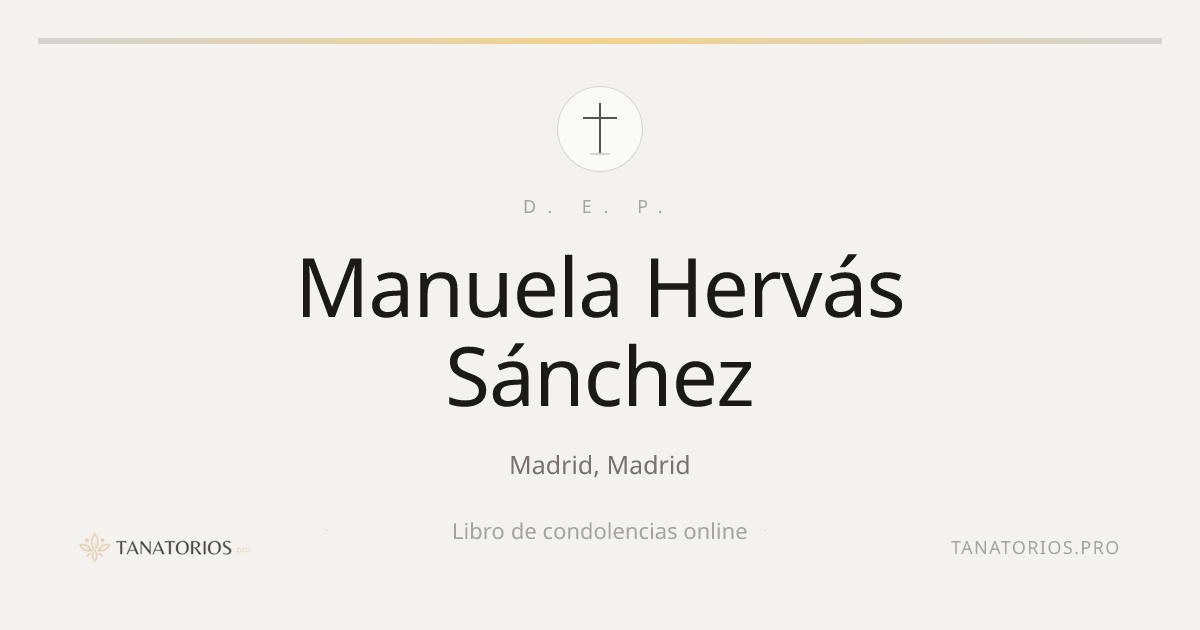 Memorial de Manuela Hervás Sánchez