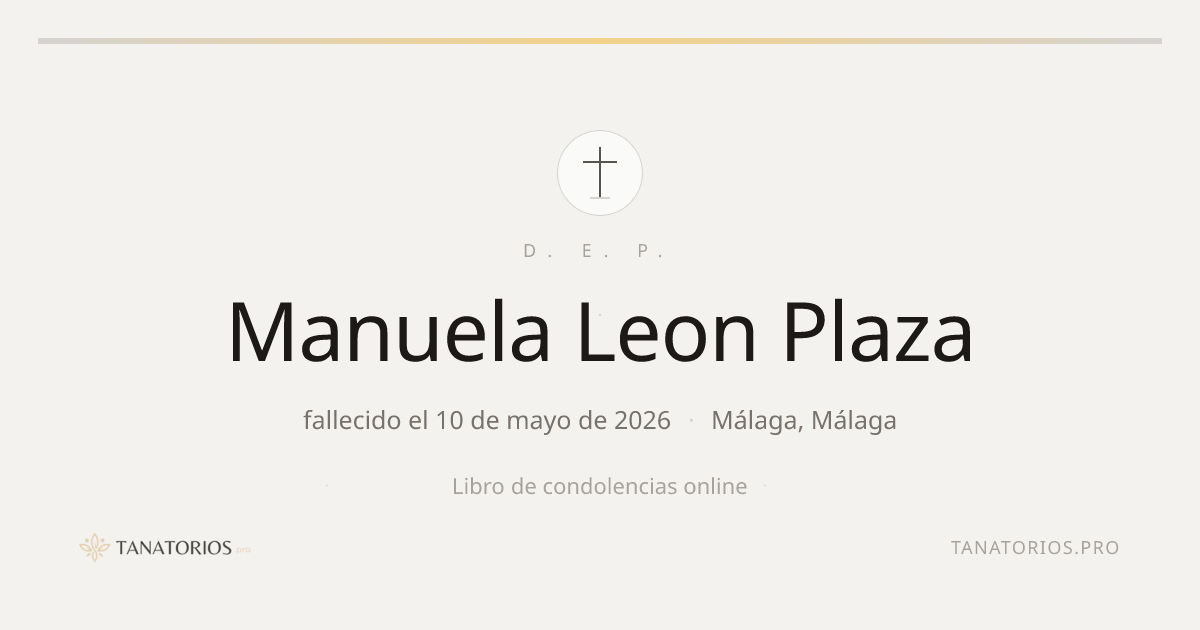 Memorial de Manuela Leon Plaza