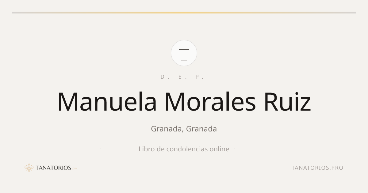 Memorial de Manuela Morales Ruiz