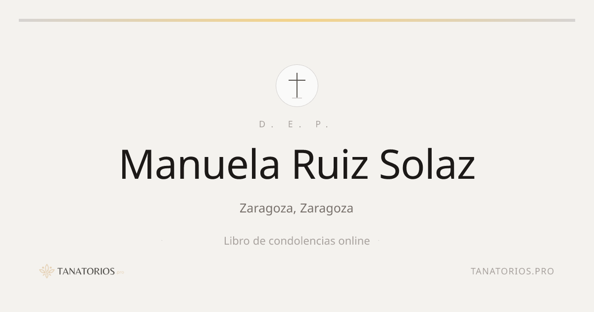 Memorial de Manuela Ruiz Solaz