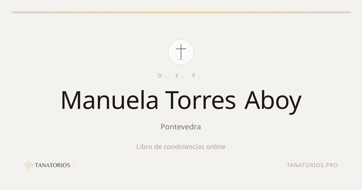 Memorial de Manuela Torres Aboy
