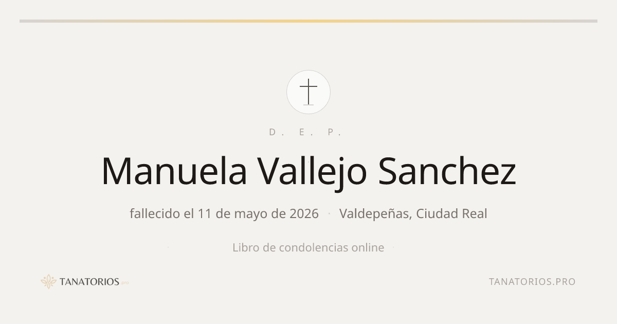 Memorial de Manuela Vallejo Sanchez