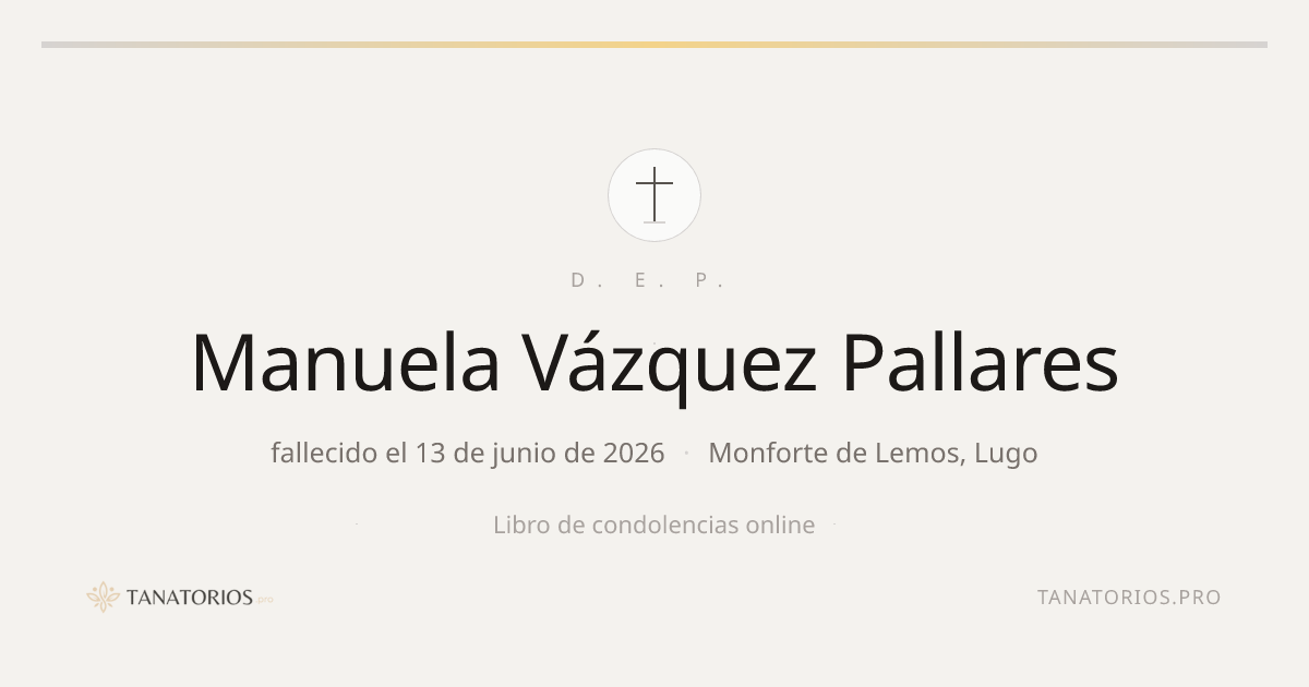 Memorial de Manuela Vázquez Pallares