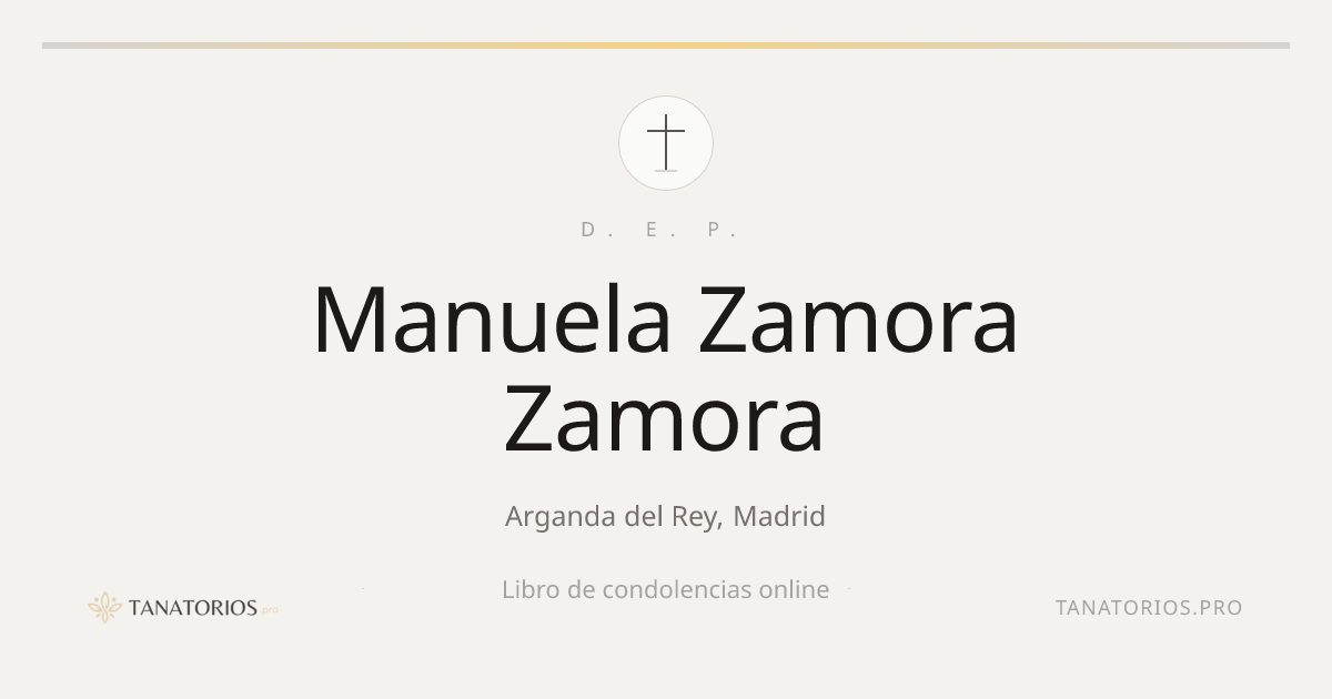 Memorial de Manuela Zamora Zamora