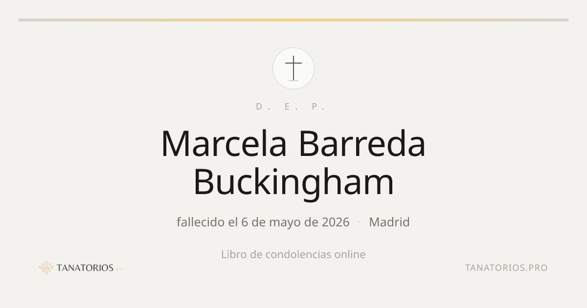Memorial de Marcela Barreda Buckingham