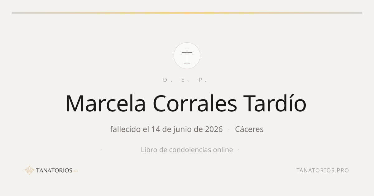 Memorial de Marcela Corrales Tardío
