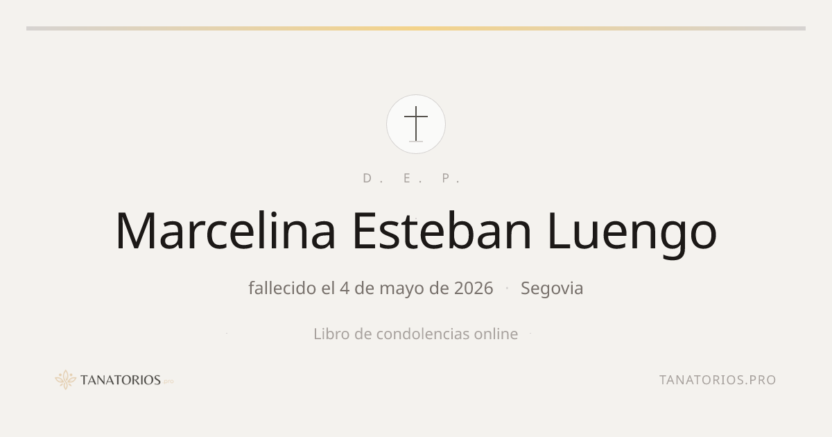 Memorial de Marcelina Esteban Luengo