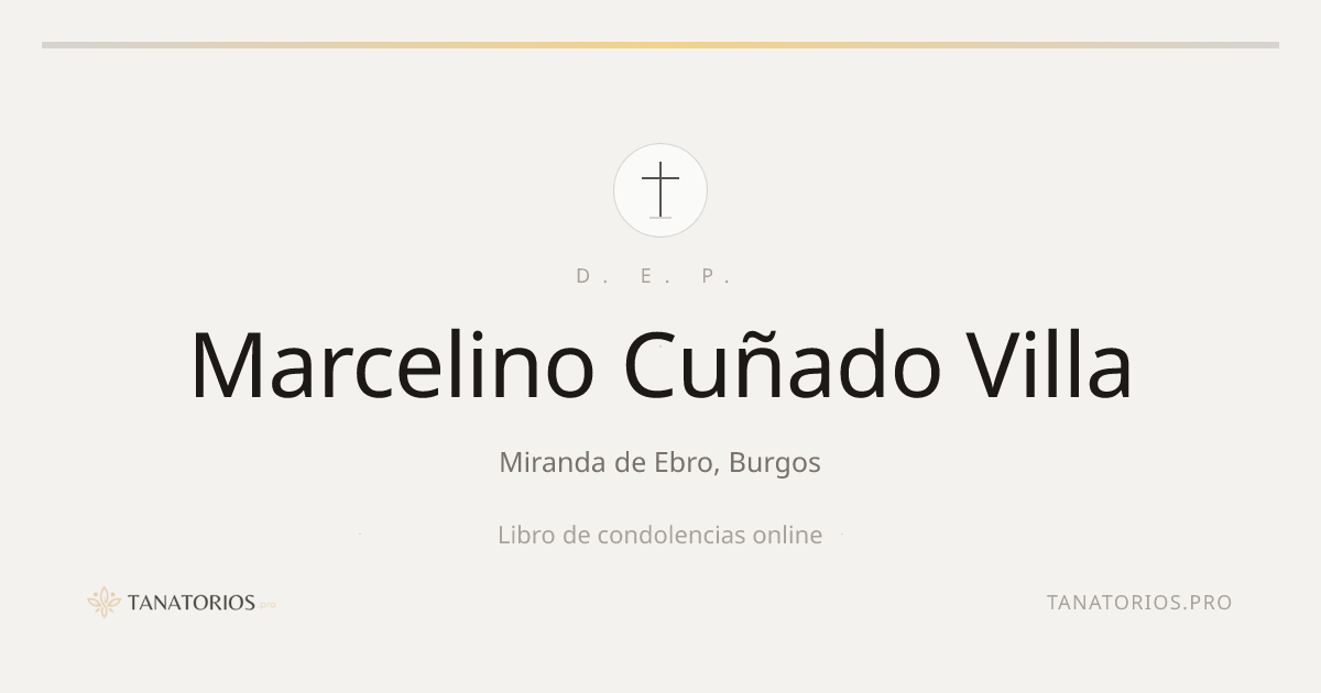 Memorial de Marcelino Cuñado Villa