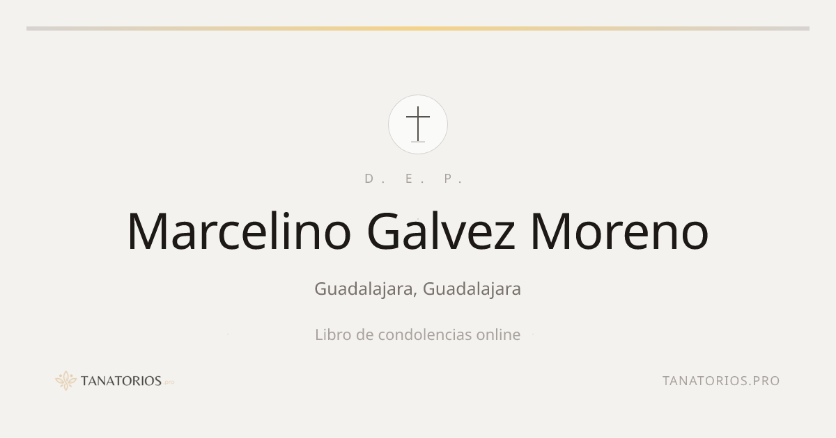 Memorial de Marcelino Galvez Moreno
