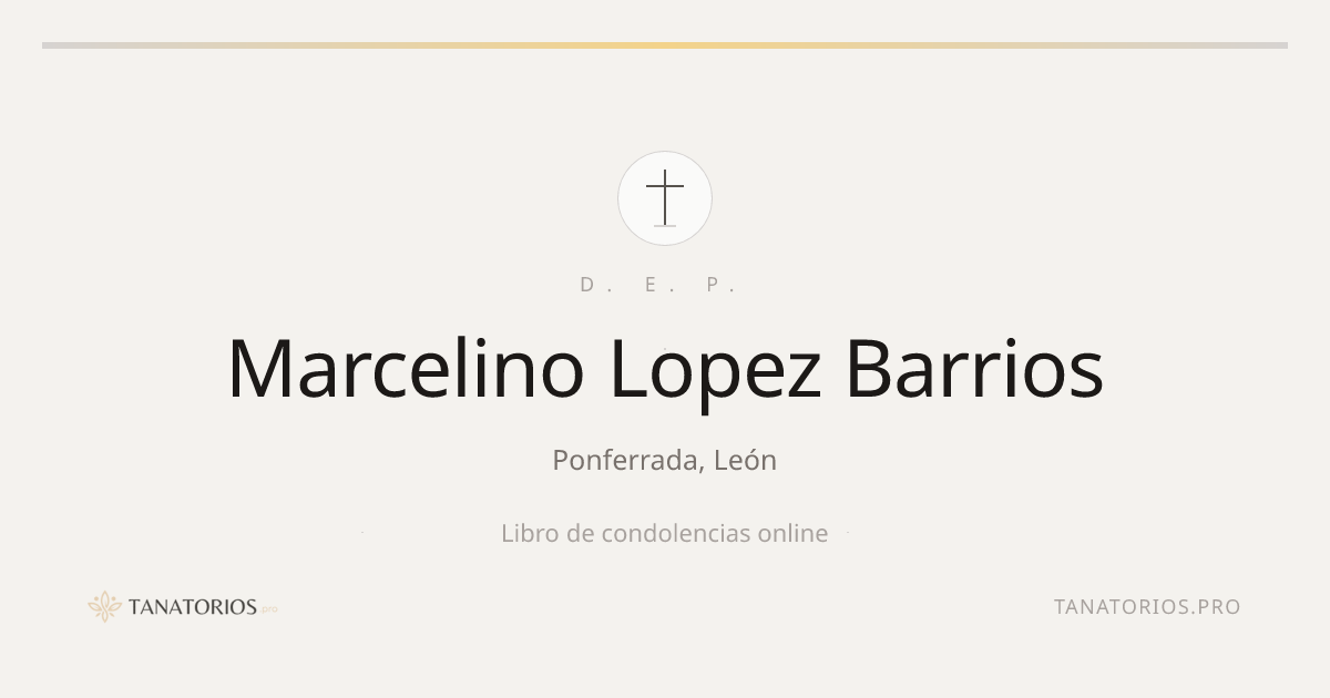 Memorial de Marcelino Lopez Barrios