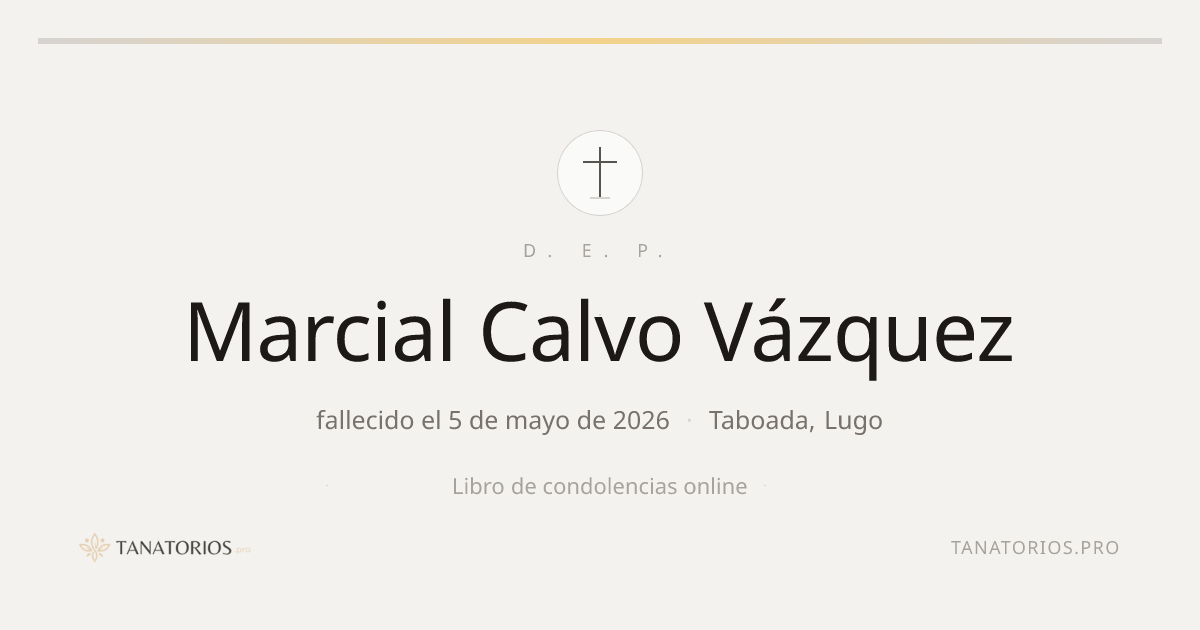 Memorial de Marcial Calvo Vázquez