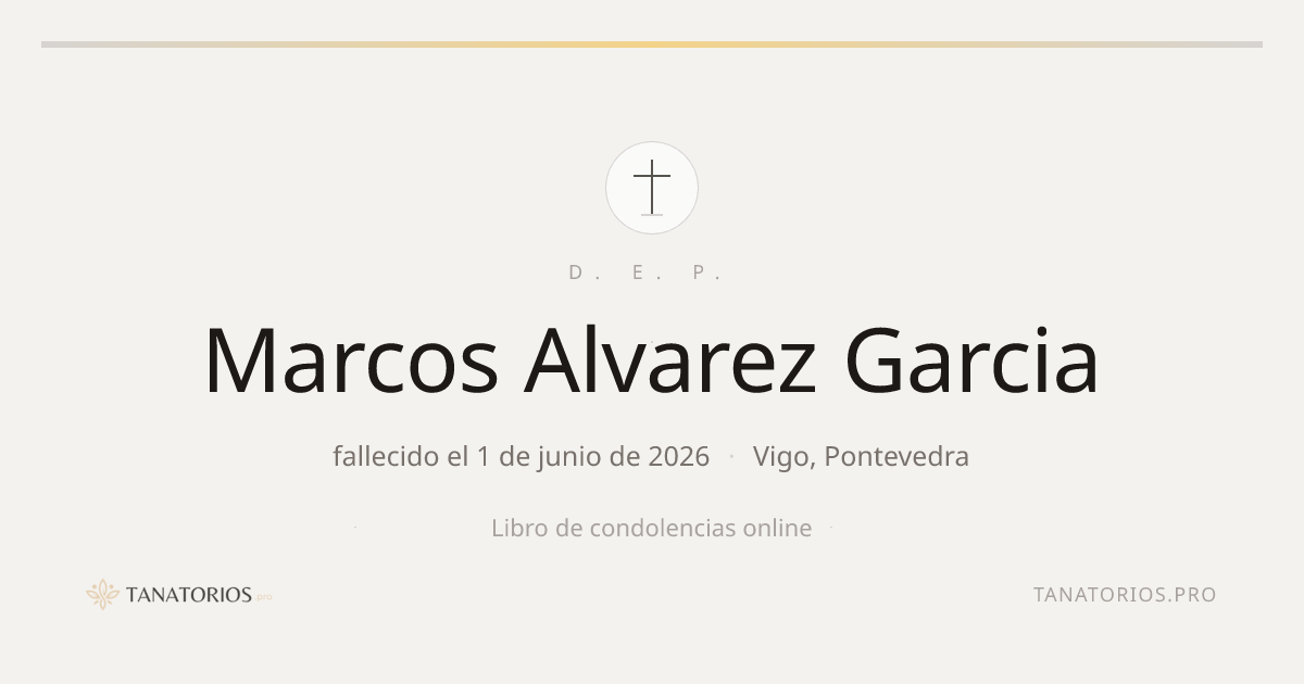 Memorial de Marcos Alvarez Garcia