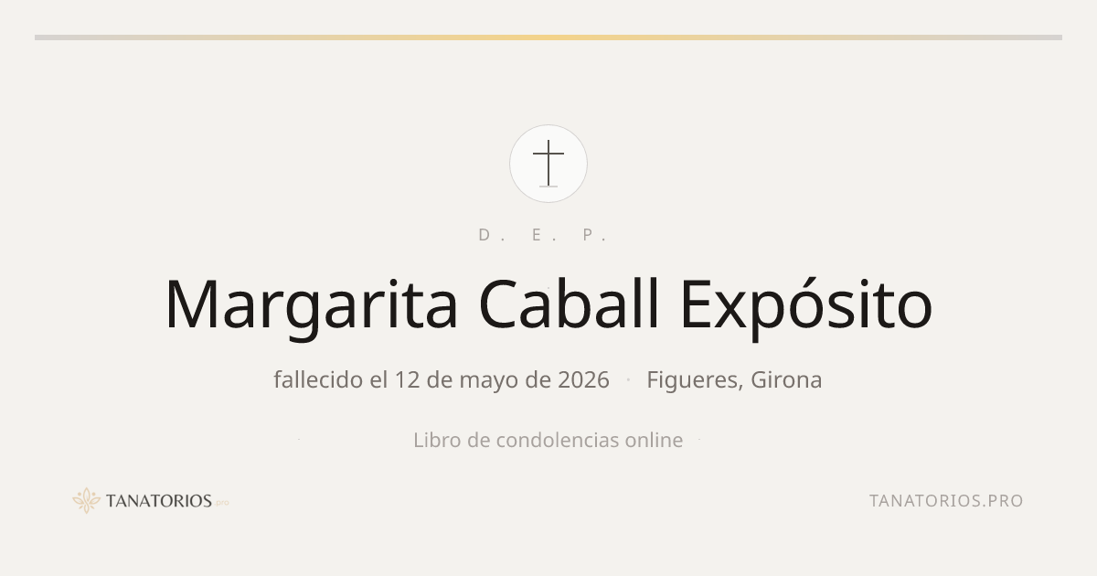 Memorial de Margarita Caball Expósito