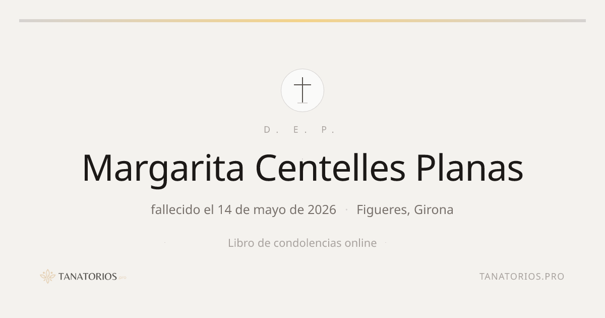 Memorial de Margarita Centelles Planas