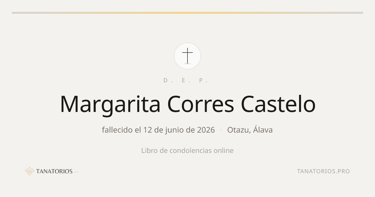 Memorial de Margarita Corres Castelo