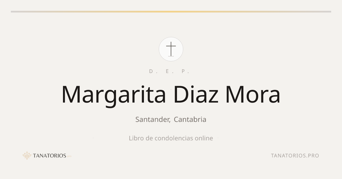 Memorial de Margarita Diaz Mora