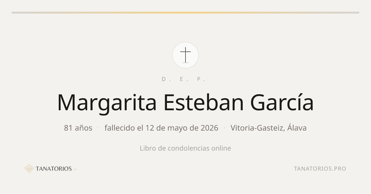 Memorial de Margarita Esteban García