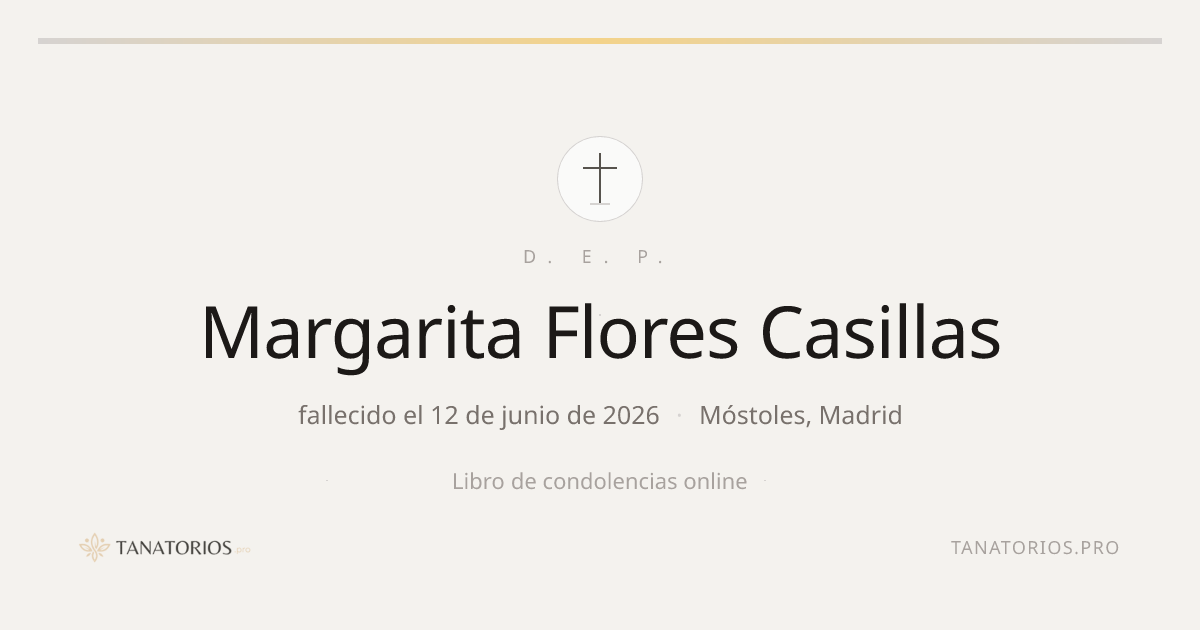 Memorial de Margarita Flores Casillas