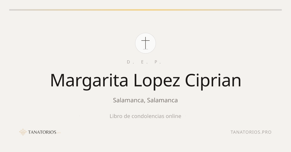 Memorial de Margarita Lopez Ciprian