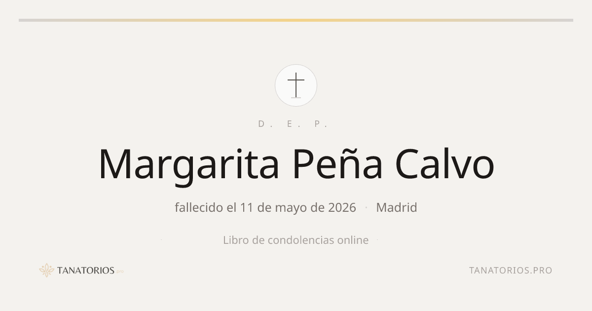 Memorial de Margarita Peña Calvo