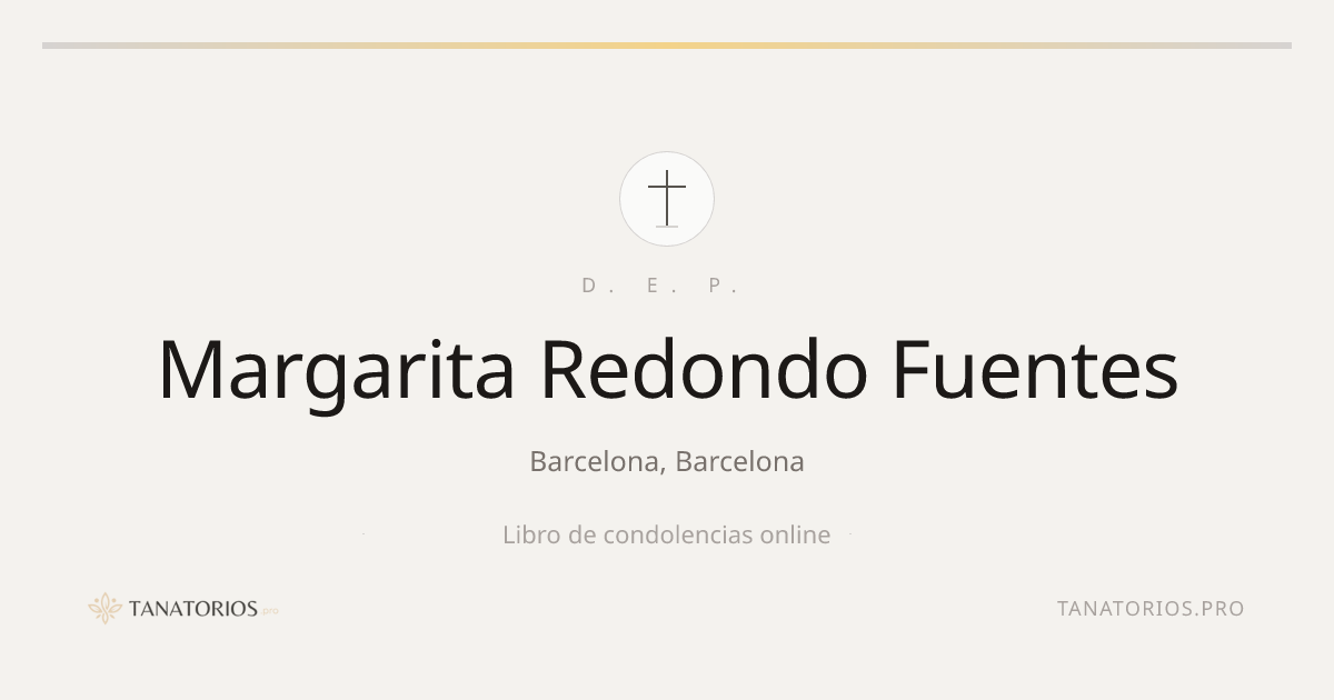 Memorial de Margarita Redondo Fuentes