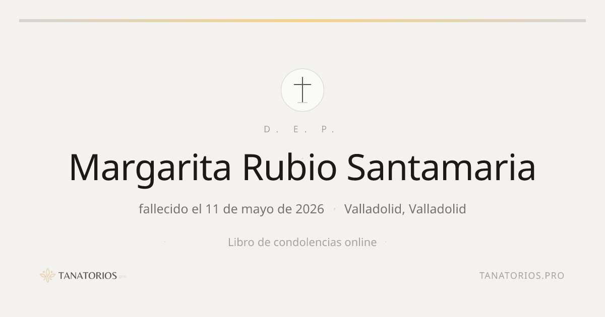 Memorial de Margarita Rubio Santamaria