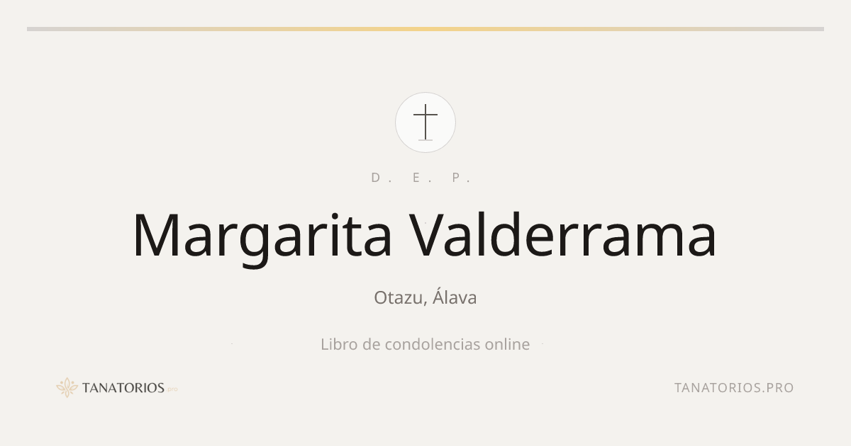 Memorial de Margarita Valderrama