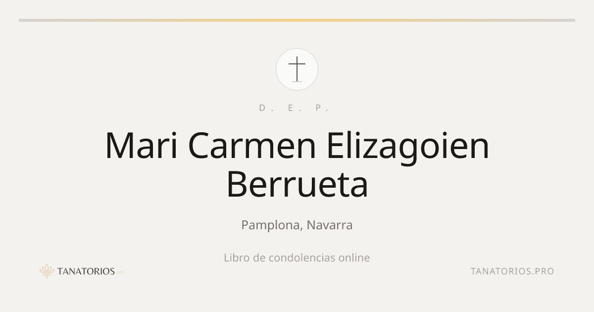 Memorial de Mari Carmen Elizagoien Berrueta