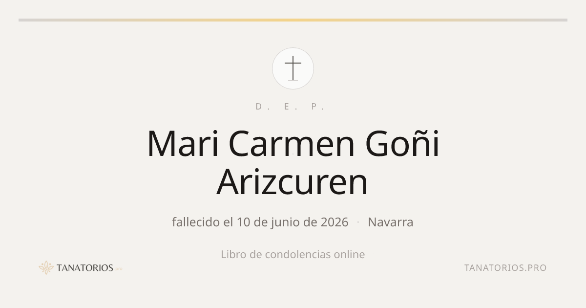 Memorial de Mari Carmen  Goñi Arizcuren