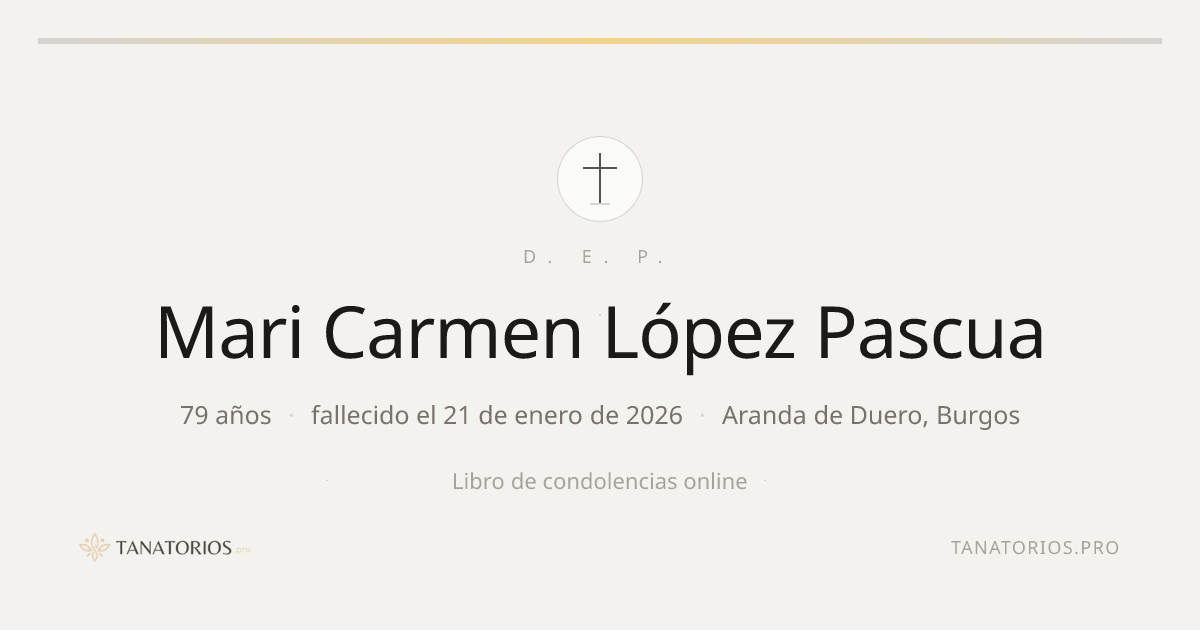 Memorial de Mari Carmen López Pascua