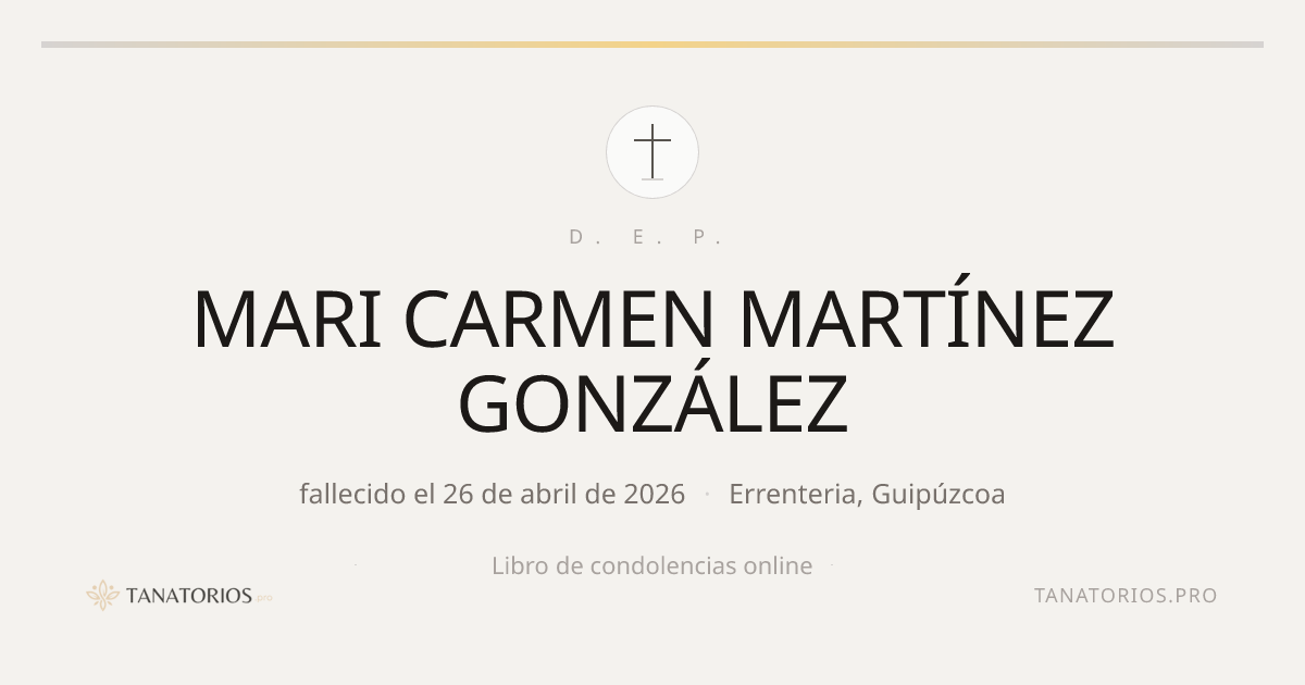 Memorial de MARI CARMEN MARTÍNEZ GONZÁLEZ