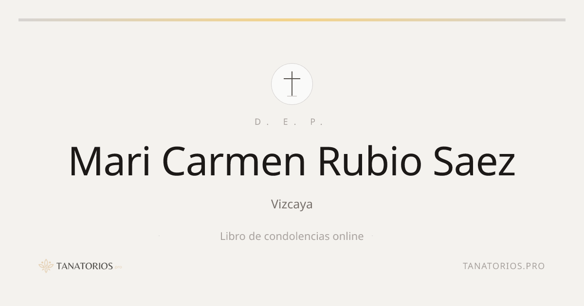 Memorial de Mari Carmen Rubio Saez