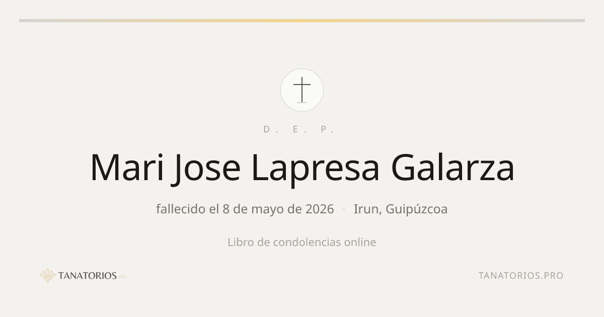 Memorial de Mari Jose Lapresa Galarza