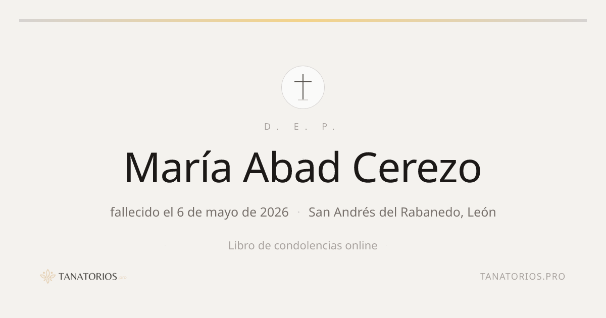 Memorial de María Abad Cerezo