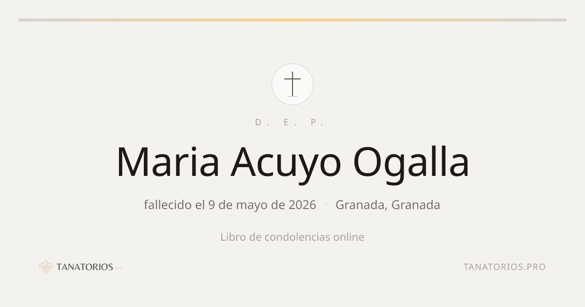 Memorial de Maria Acuyo Ogalla