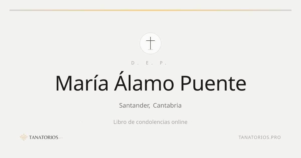 Memorial de María Álamo Puente